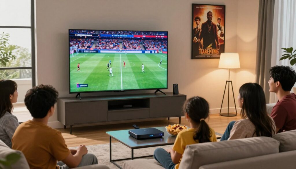 IPTV with sports & movies